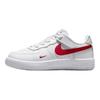 Nike Tênis Infantil Air Force 1 Macio Confortável Antiderrapante Durável Cano Baixo Tênis Infantil Branco HM9652-101