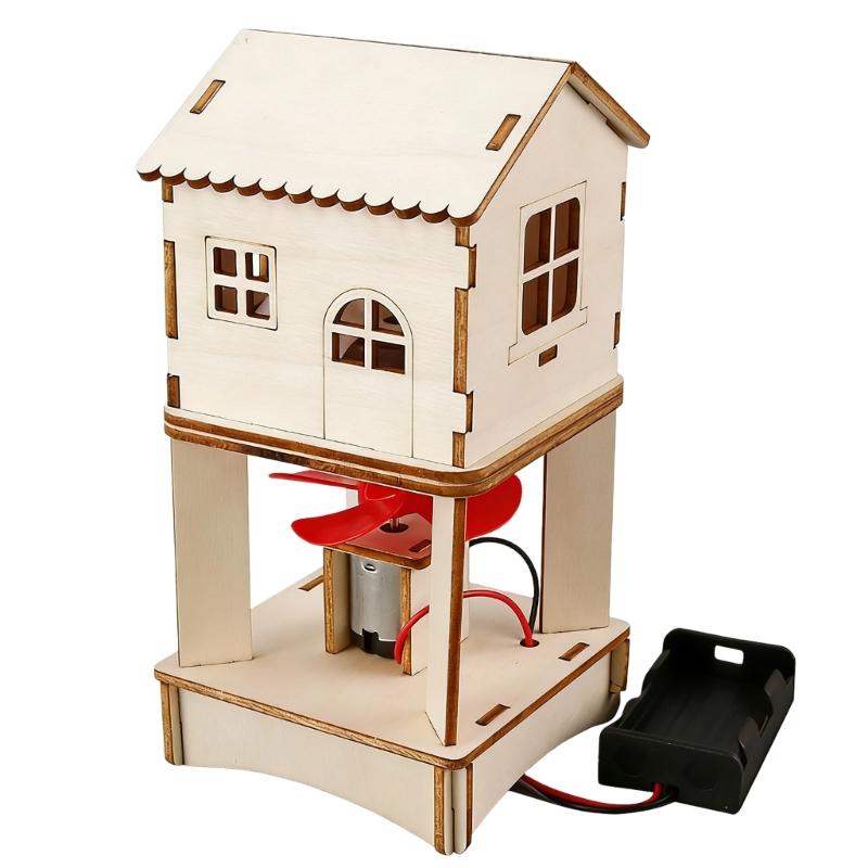

Educational Wind Power Model House Science Project Assembly Set For Children Hands On Learning Activity 1