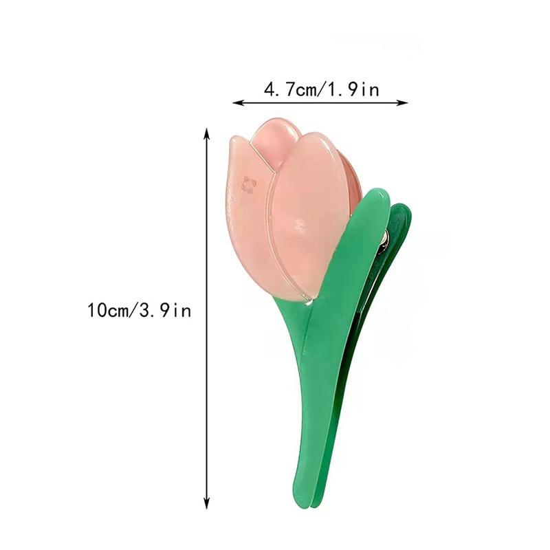 

Модная нишевая заколка-тюльпан для волос для женщин Нежная, высококлассная, маленькая, свежая, аксессуары для волос для девочек, изысканная, элегантная заколка-акула A