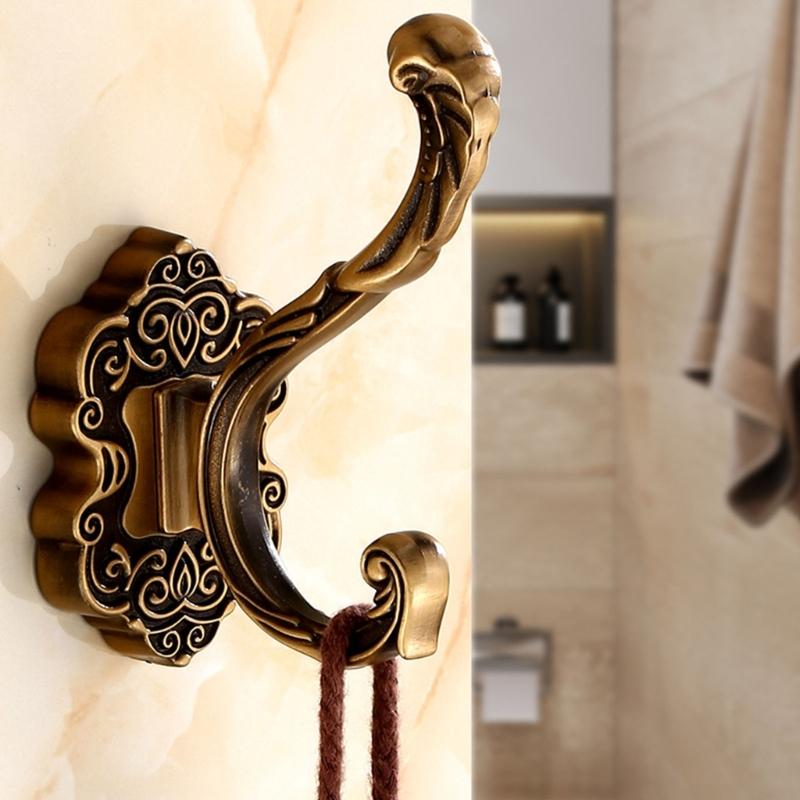 Nordic Styles Without Drilling Over Door Hook Alloy Rustproof Hanger for Coat Bags Towels Bathroom Storage