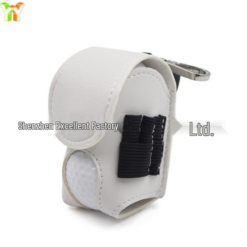 Leather Waist-Mounted Golf Ball Pouch | Outdoor Sports Storage Bag