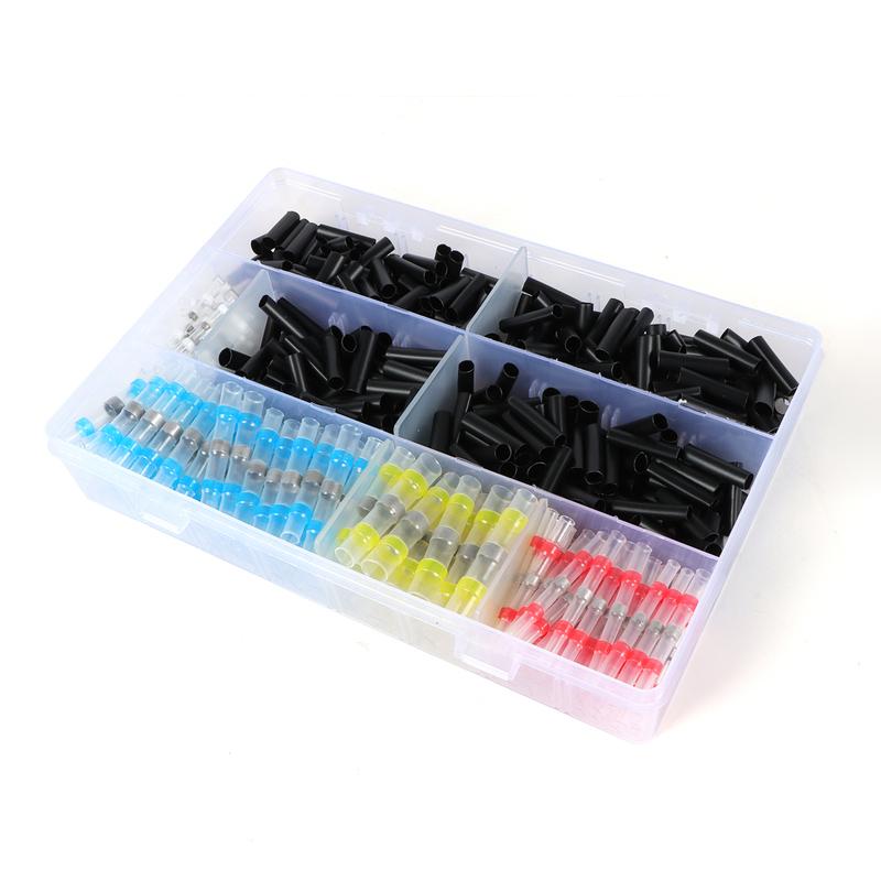 500pcs Waterproof Heat Shrink Butt Terminals Solder Seal Sleeve Wire Connectors