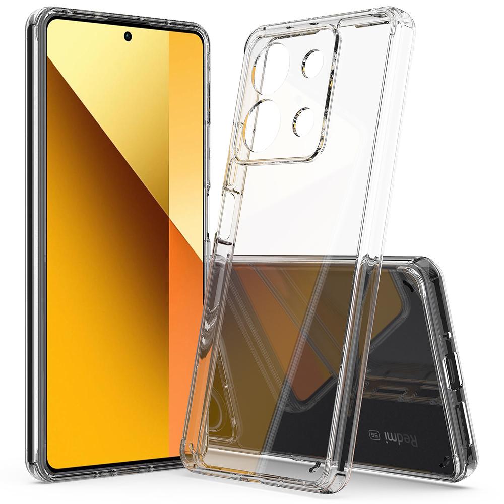 

For Xiaomi Redmi Note 13 Pro 5G/Poco X6 5G Case TPU+Acrylic Transparent Mobile Phone Cover A