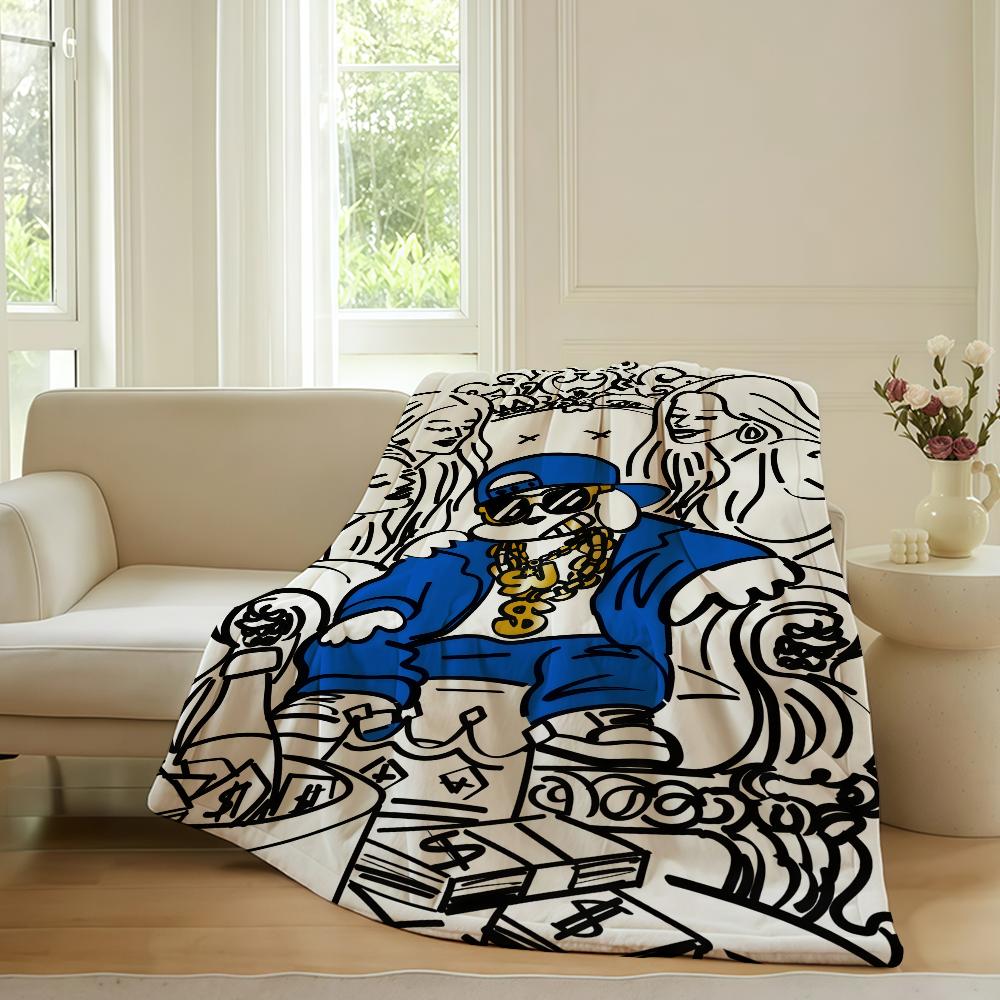 

Fashion print S SKATER J JOHN Blanket For Sofa Office Bed Plane Travel Sleep Read Relax Camping Soft And Warm 75x90cm