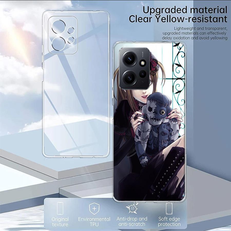 Anime Death note Amane Misa Phone Case For Redmi Note 14 15 Pro 5G 13 12 Pro Plus 11 11T 11E 11S 10 Pro 10S 9 9S Cover Cell Clea