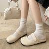 Queen Fan's explosive white flat-bottomed bag head drags women's shoes for summer wear 2025 new models with skirts and cool slippers