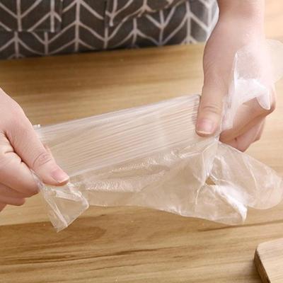 100/200 Piezas Guantes Libres de Látex Pe Guantes Desechables Transparentes Antideslizantes Trabajo con Ácidos Seguridad Grado Alimentario Guantes de Limpieza Doméstica