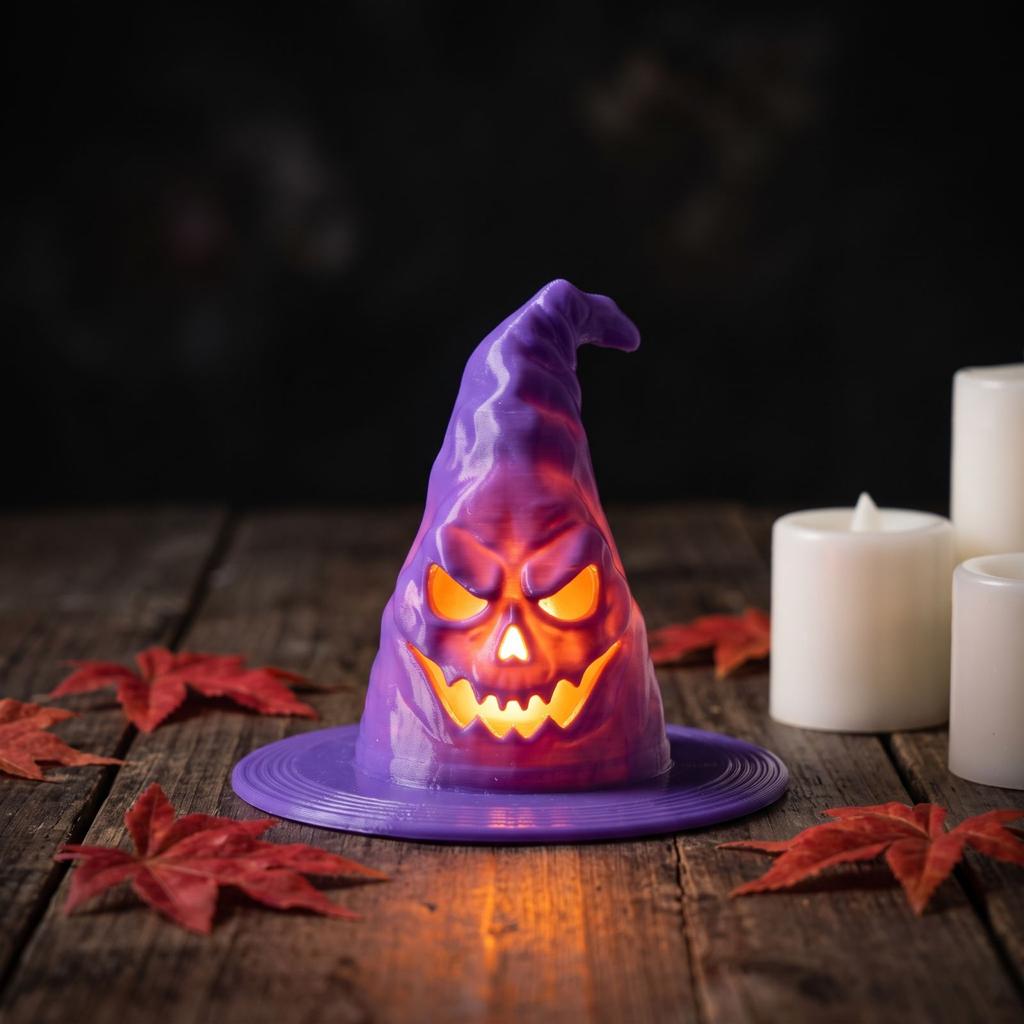 Hanging LED Halloween Witch Hat Decoration Lights for Party Indoor Home Decor