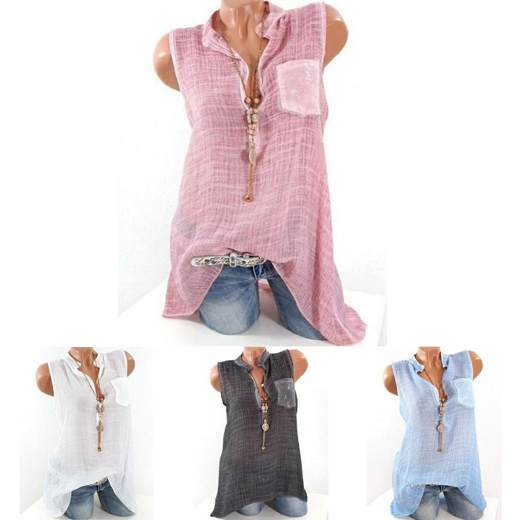 Elegant Ladies Fashion V-neck Sleeveless Perspective T-shirt For Stylish Looks