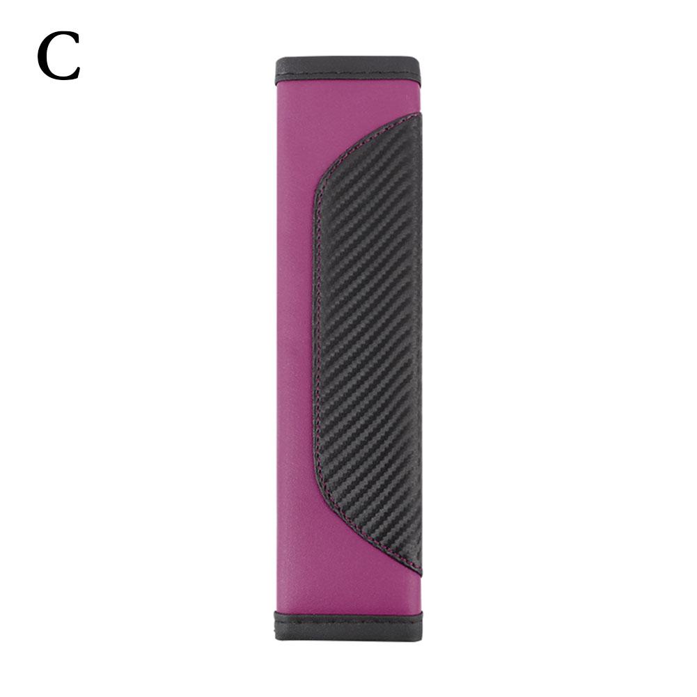 Car Seat Belt PU Leather Safety Seat Belt Breathable Protection Interior Auto Accessories Car Shoulder Cover Padding Pad