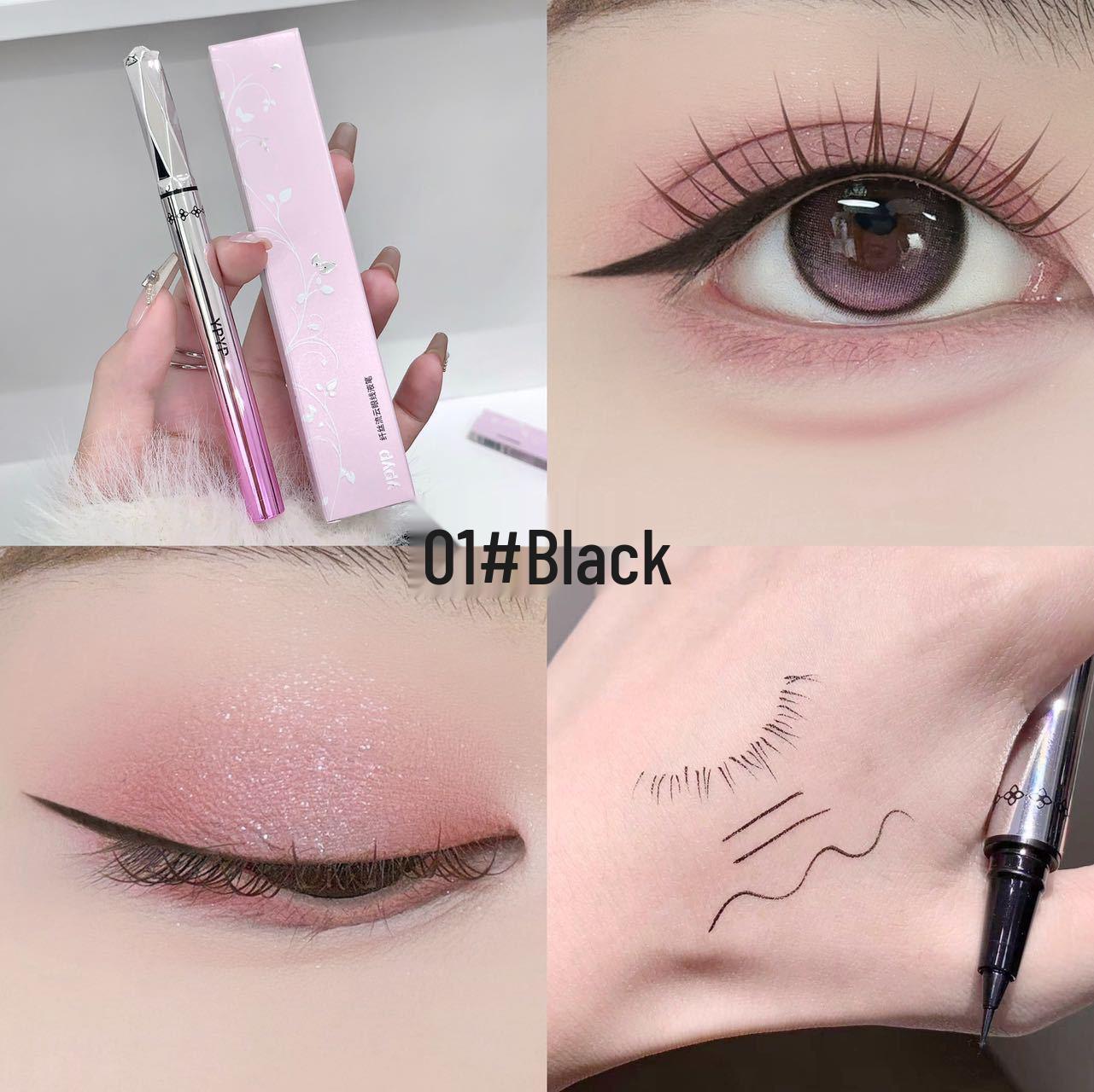 YPYP Silk Cloud Eyeliner Pen – Smooth, Waterproof, Long-Lasting, Smudge-Resistant, Colorfast Ink.
