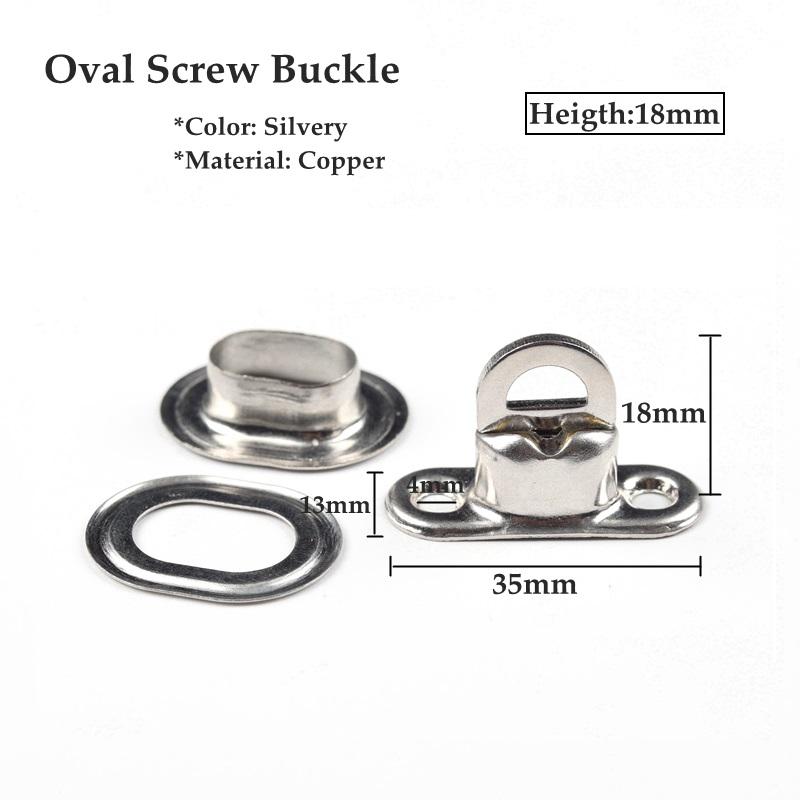 4 Sets Brass Oval Screw Buckle Brass Rotating Latch For Tarp Cover Garden Gazebo Vertical Screen