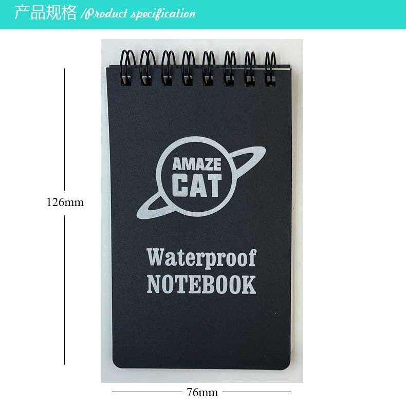 Colorful 50Sheet Portable Notebook Pocket Waterproof Journal  Notebook