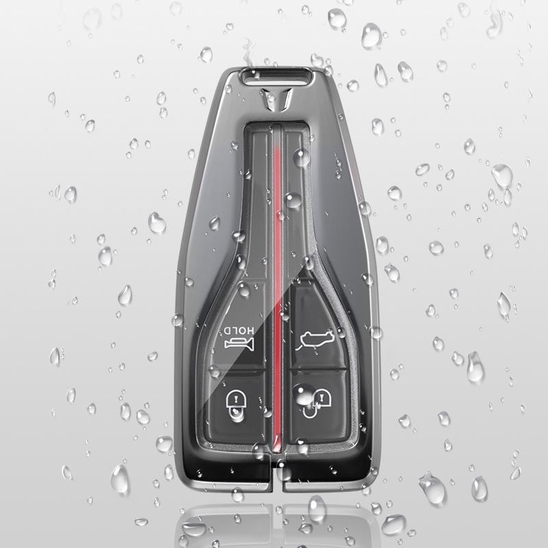 Elegant Metal Key Case for Hongqi HS5/HS7/H9 - 2021 Model, Unisex Car Shell Cover