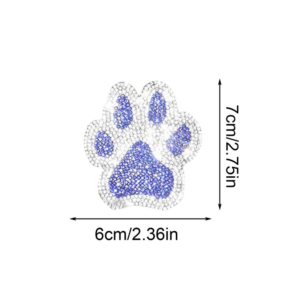 Moda Araba Dekorasyon Çıkartmaları Bling Rhinestone Paw Çıkartmaları Köpek Paw Baskı Araba Çıkartmaları Araba Tampon Penceresi Dizüstü Bilgisayarlar