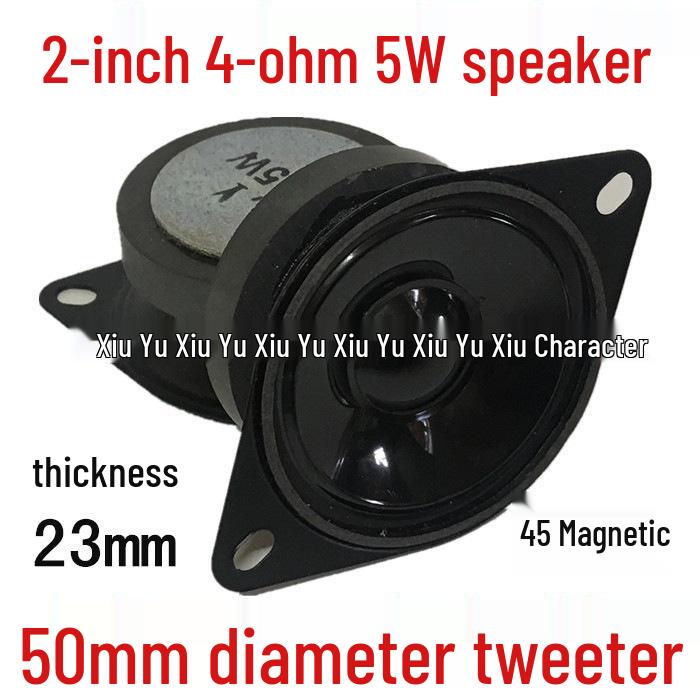 2" 45-Magnet 4-Ohm 5W Bright Cone Oval Tweeter Speaker
