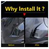 LAPETUS Rear Bumper Air Vent Outlet Cover Trim for Lexus NX 260 350h 2022-2025 ABS Carbon Fiber Look 2 Pcs/Set