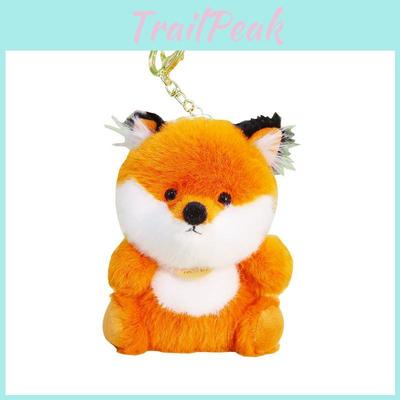 Cute Animal Fox Doll With Polyester Filling For Kids Backpack Accessory
