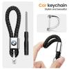 Metal Weave Car Logo Keychain Lanyard Key Ring Buckle For BMW Z3 Z4 G30 X1 X4 X3 X5 X6 E36 E46 E39 E60 E53 E34 F10 Accessories