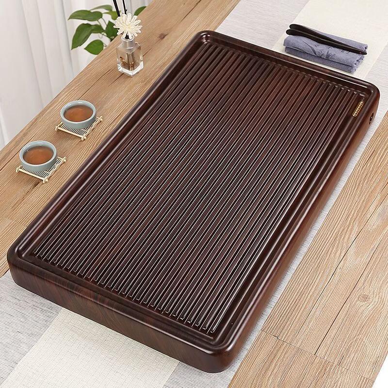 Household Wood Grain Plastic Tea Tray