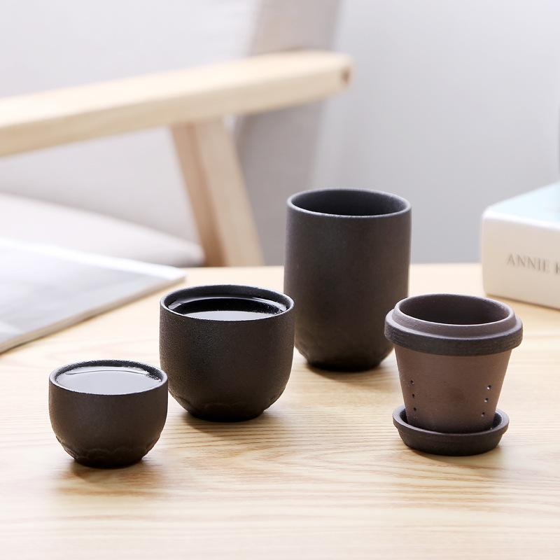 Chinesisches Reise-Kung-Fu-Teeset, 1 Kanne + 2 Tassen, tragbare Keramik-Teetasse, Porzellanservice, Gaiwan-Teetassen, Becher Teezeremonie