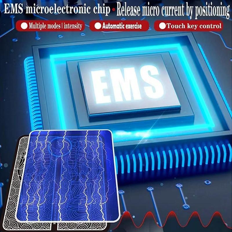 Electric EMS Foot Massager Pad Foot Massage Mat USB Charge LED Digital Display Acupoint Massager