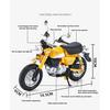 1/12 Honda Monkey 125 Alloy Motorcycle Model Die Cast Toy Vehicle Simulation Sound and Light Off Road Autocycle Collection Toys