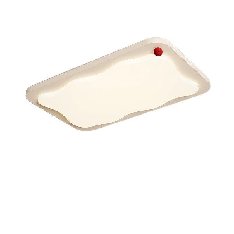 Oeny Cream Aesthetic 3-Color Dimmable LED Living Room Ceiling Light