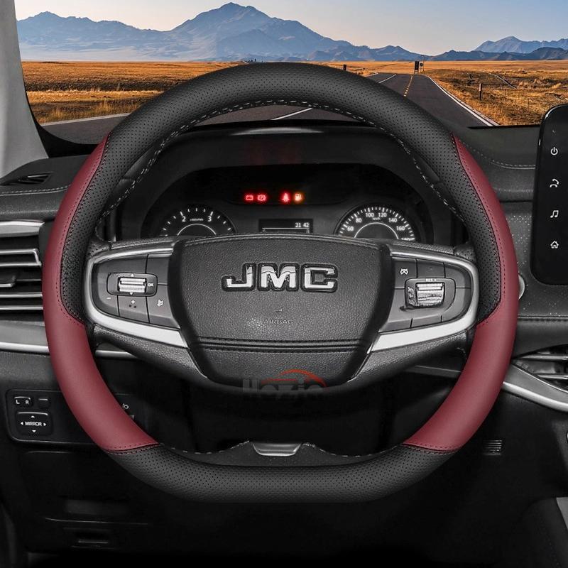 Leather Car Steering Wheel Cover for JMC Grand Avenue Dadao Vigus Plus 2018 2024 2025 2026 Accessories