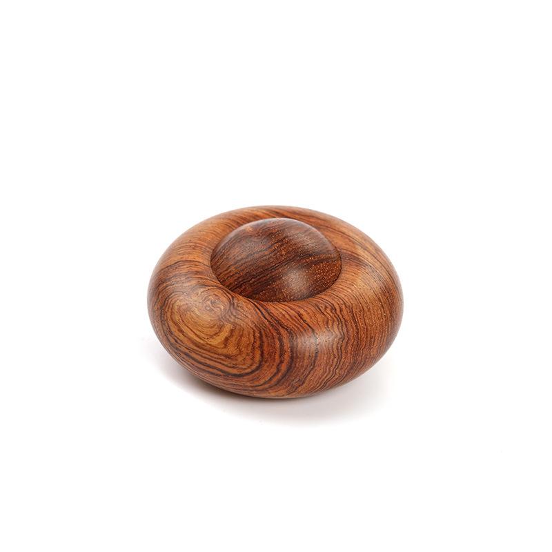 

Палисандр Вращающаяся Летающая Тарелка Красное Массивное Дерево Ручной Спиннер Игрушка для Снятия Стресса