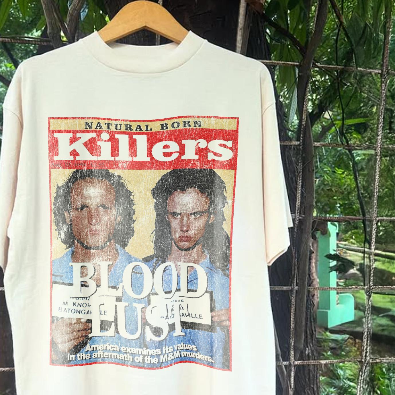 90s Natural Born Killers Blood Lust Promo T-Shirt White XXL XL