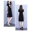 Youthful Peter Pan Collar Bodycon Dress Slim Fit Summer Dress Hide Belly for Women