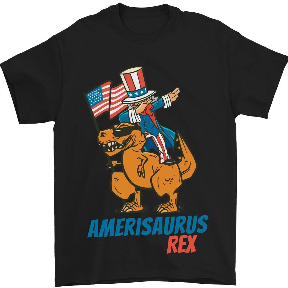 

Футболка унисекс Amerisaurus T Rex Dab Uncle Sam USA S