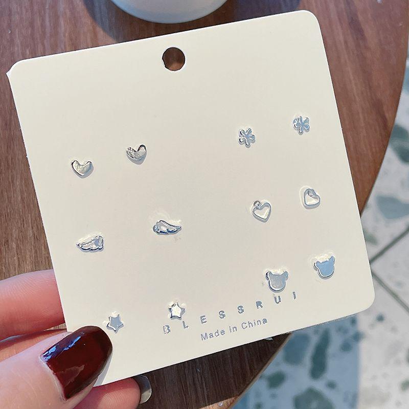 

S925 Small and Exquisite Student Ear-Caring Silver Needle Adjustment One