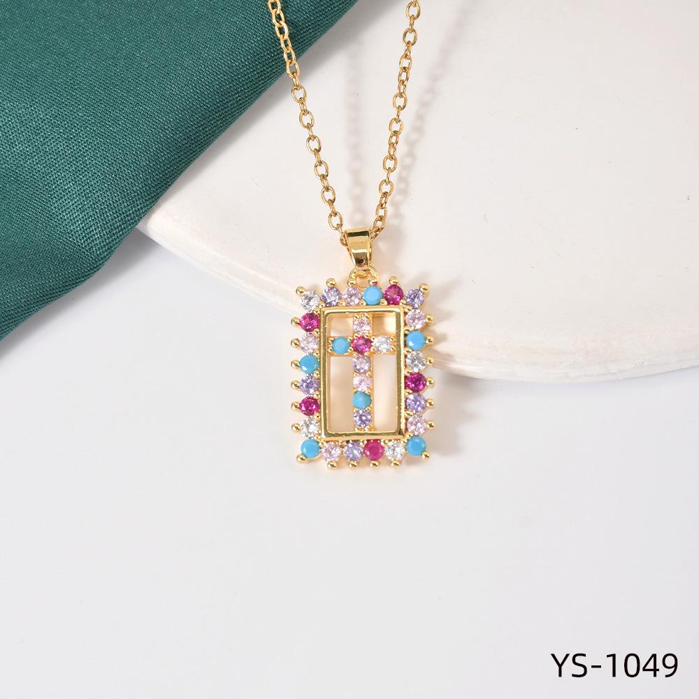 Fashion Trendy Titanium Steel Cross Necklace Women Luxury Versatile Accessory