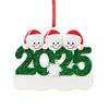 Personalized Christmas Ornaments 2025 Custom Family of 2/3/4/5/6 Snowman Ornaments for Xmas Tree Decor