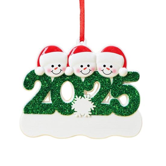 Personalized Christmas Ornaments 2025 Custom Family of 2/3/4/5/6 Snowman Ornaments for Xmas Tree Decor