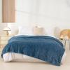 Striped Solid Color Multi-Functional Blanket for Sofa, Dorm, or Napping