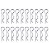 20Pcs Zinc Plated Steel Clip Pins Silver Tone Spring Cotter Heavy Duty Fastener