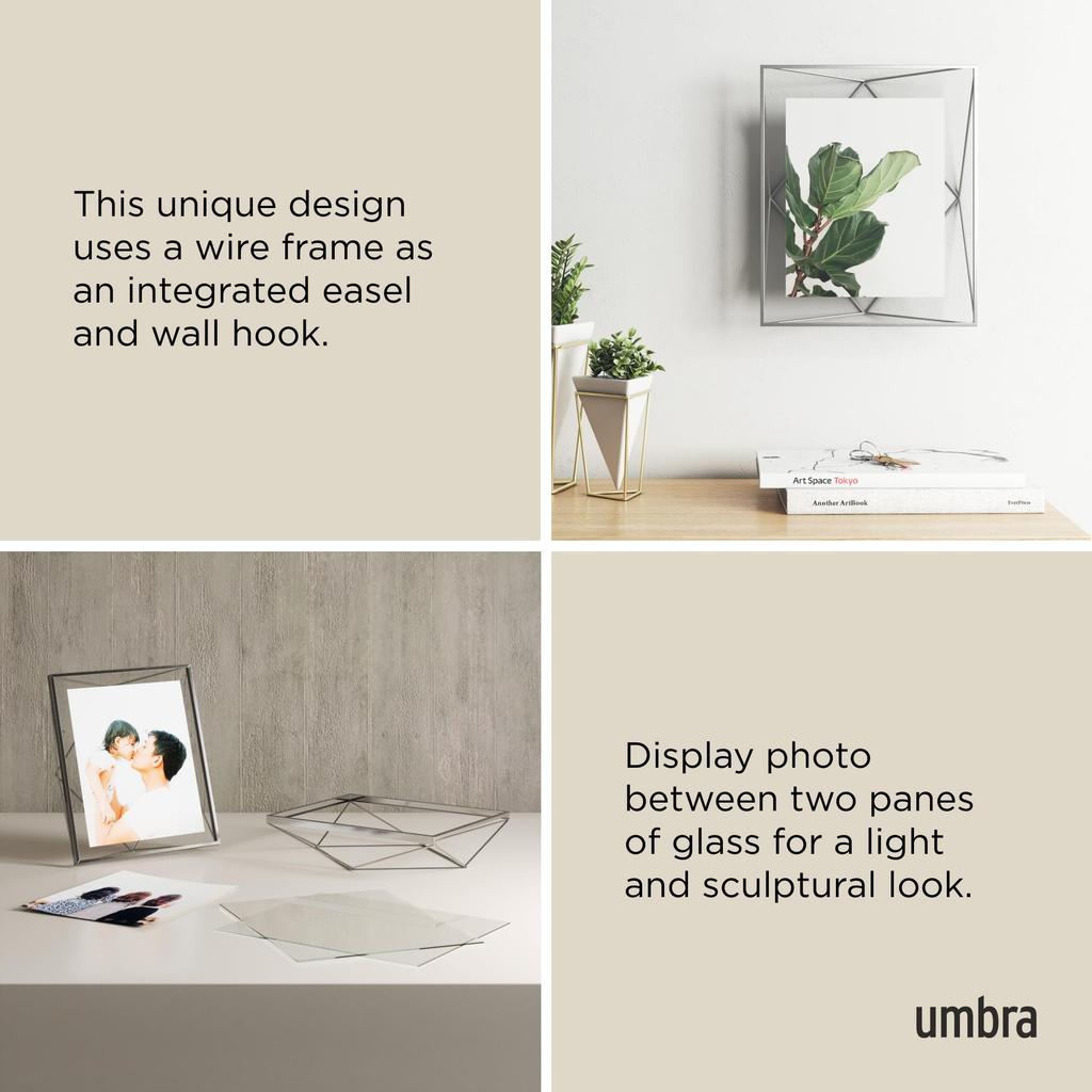 Umbra Prisma Photo Display 8x10" Chrome Photo Frame