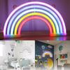 Led Colorful Rainbow Neon Sign Light Wall Hanging Night Lamp Bar Party Home