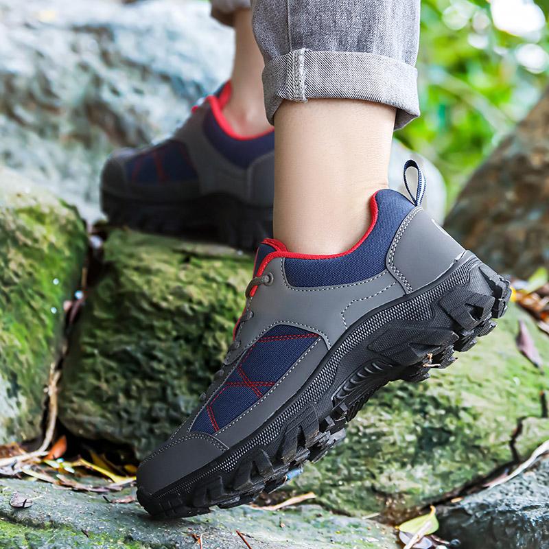 Fashion 2024 Outdoor Men's Trekking Shoes Men Comfortable Casual Hiking Walking Sneakers Man Breathable Non-slip Climbing Shoes For Men