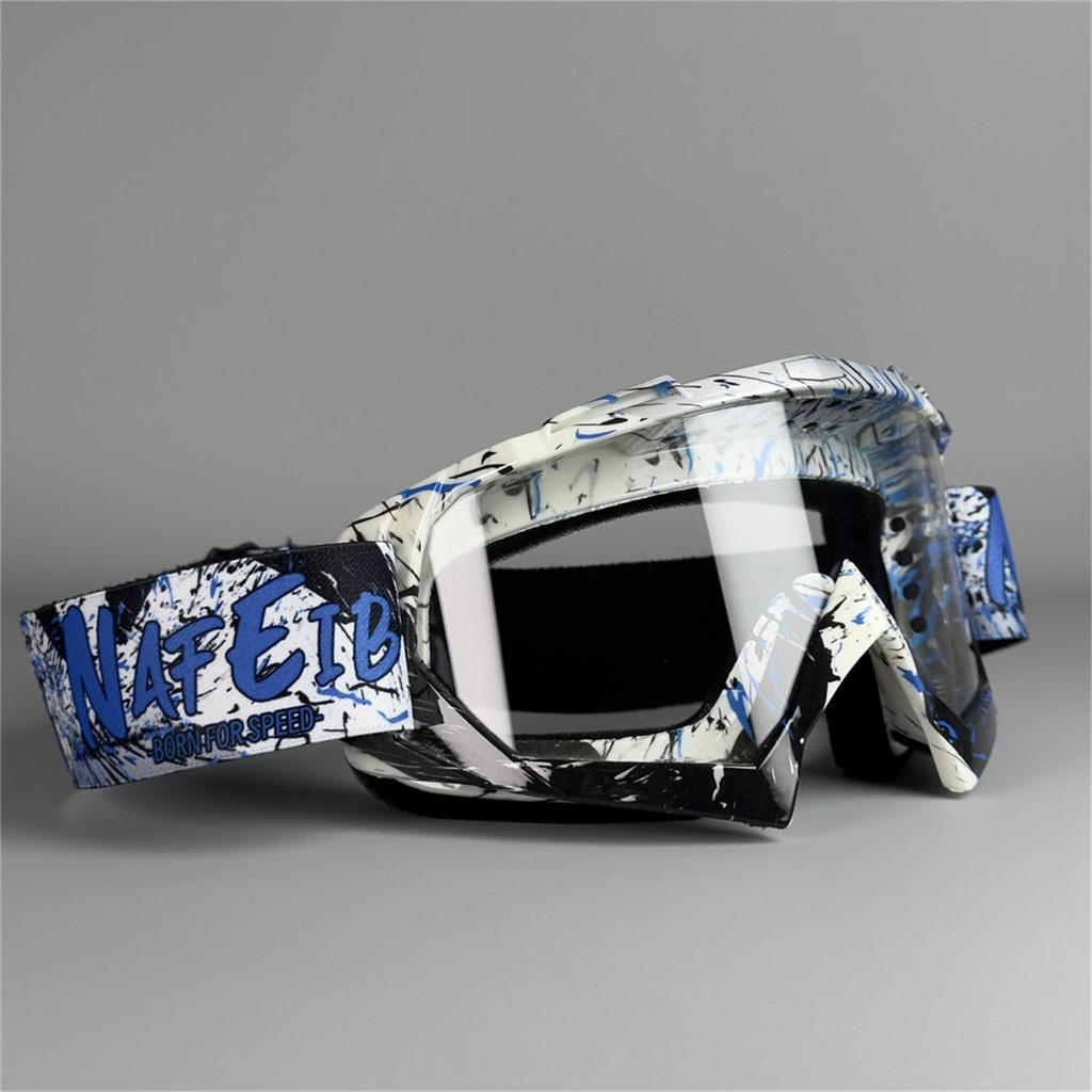 2026 Vibrant Frame Design Motocross Goggles UV400 Lens  Lightweight Durable Adjustable Strap Outdoor Sports Riding Goggles
