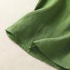 Retro Cotton and Linen Vest Tops for Women's Sleeveless Summer Style Fungus Collar Base Shirt