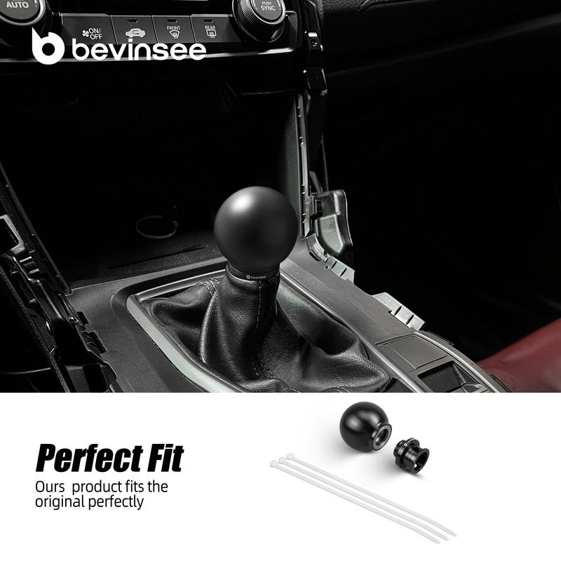 Low-Profile Shift Knob Kit for Honda Civic Accord Fit Jazz CRV for Civic Type R, for Acura TSX, for Manual Transmission Only