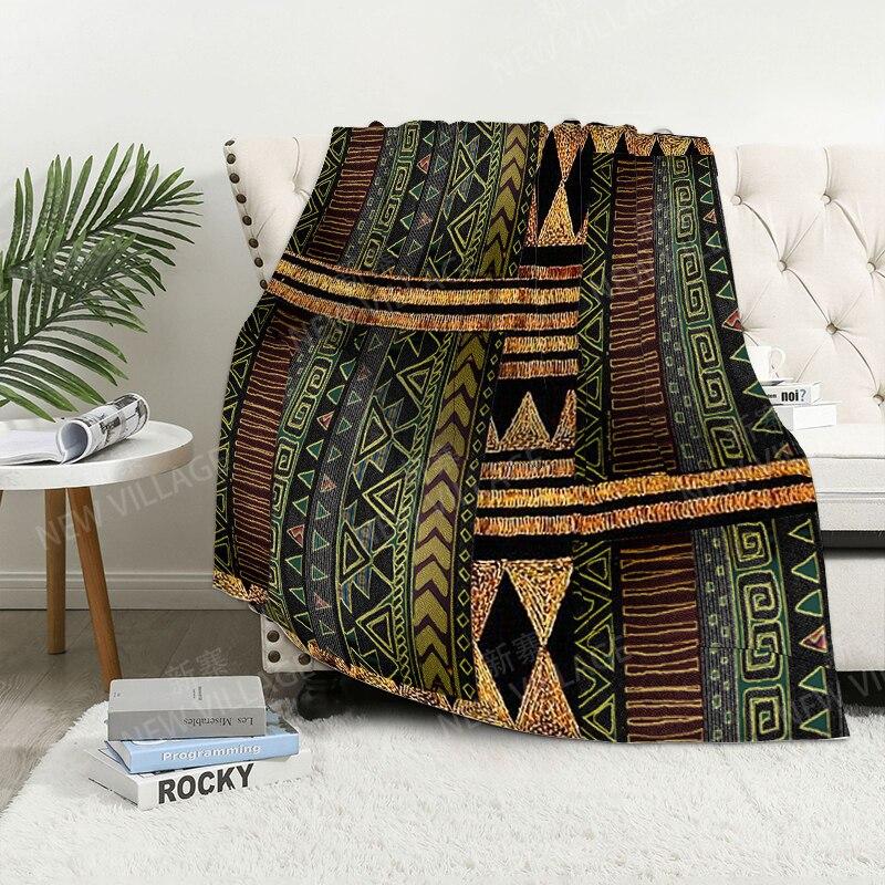Bohemian-Stil digital bedruckte Polyester Schlafzimmer Samt Flanell Decke Vlies weiche Sofadecken für Betten