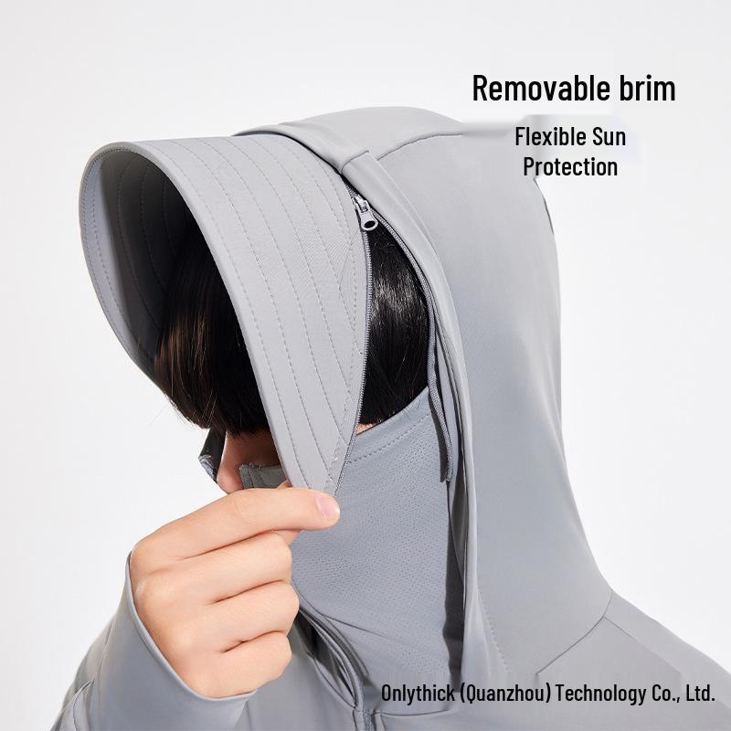 Ultra Cool Ice Silk Sun Protection Jacket - Breathable, UV Shielding for Women & Men with Large Brim - Perfect for Outdoor Summer Wear