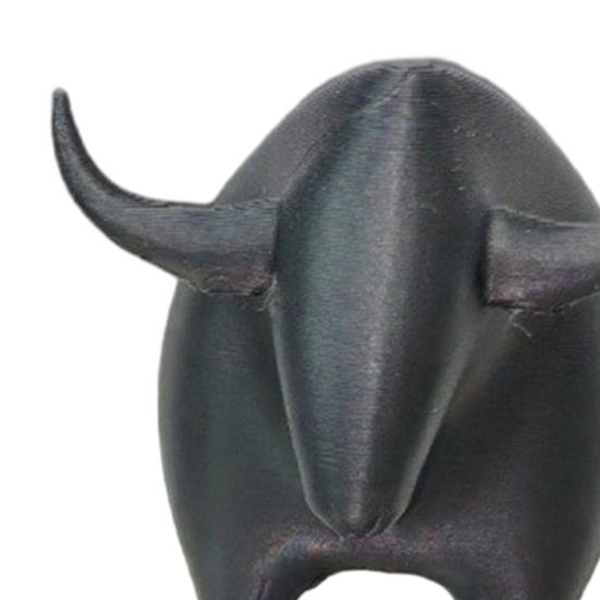 3D Printed Bull Figurine, Mini Bull Animal Statue, Collectible Desktop Ornament for Shelf, Home, Office, Desk Decor