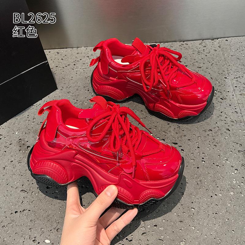 Premium dad shoes spring new small platform casual shoes