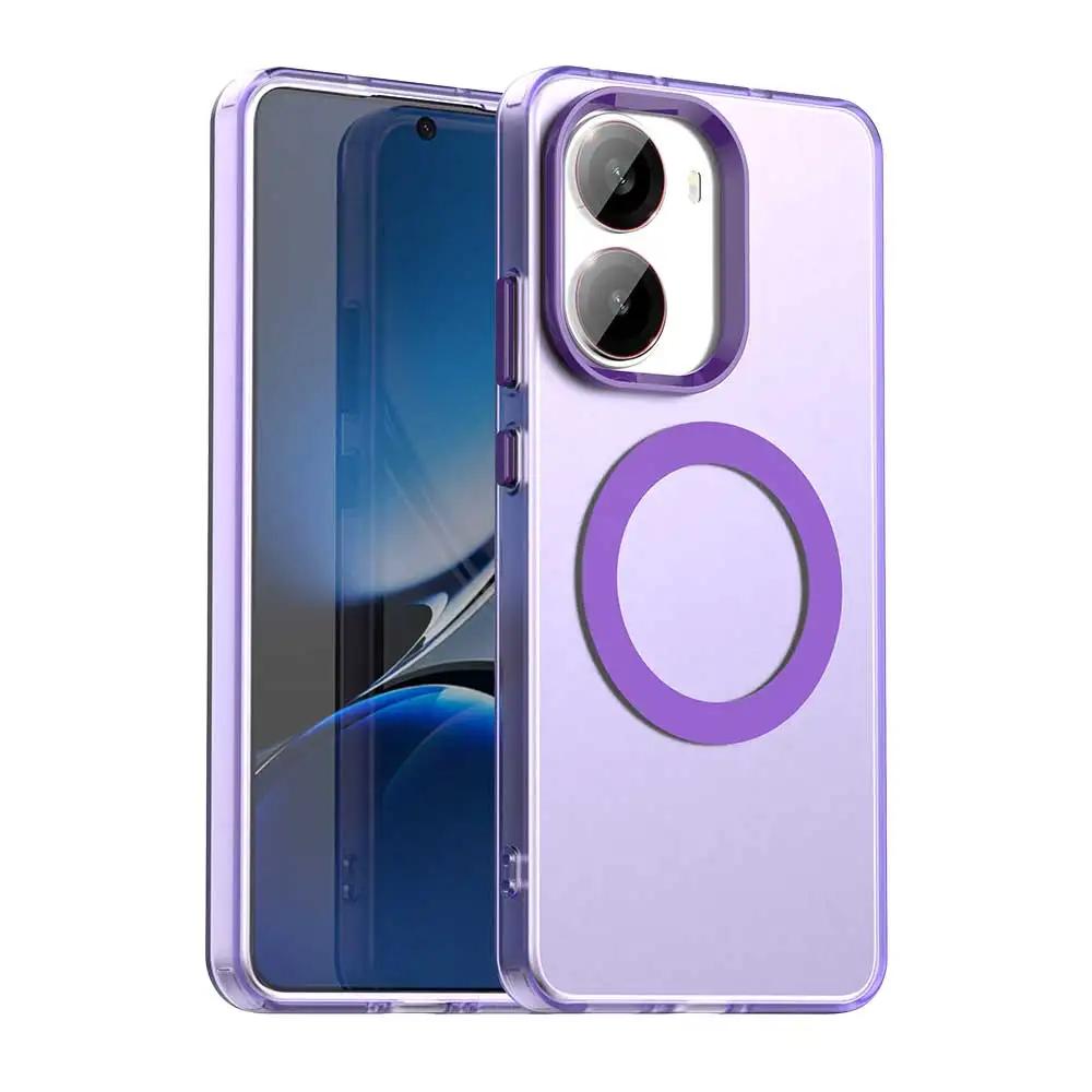 Magnetic Wireless Charging Case For Honor Magic 7 Lite Magic7 Pro X9c Smart Cover Candy Colors Transparent Back Shell